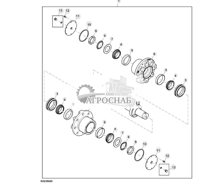 Шпиндель среднего катка, широкая ходовая часть - ST827458 867.jpg